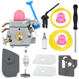Hipa 128LD Carburetor for Husqvarna 128CD 128 LD 125L 128LDX 128L 128C 125R 128R 128RJ 125RJ Trimmer Edger Replace 545081848 C1Q-W40A with 530150253 530057846 Filter