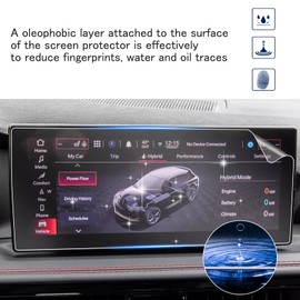 SHAOHAO 2 PCS 2024 2025 Dodge Hornet Screen Protector for 2023 2024 2025 Dodge Hornet Accessories (GT, GT Plus, R/T, R/T Plus) 10.25 In Touch Screen HD Clear Infotainment Display Car Screen Protector