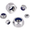 YOYEAH M6 Nuts Stainless Steel, 50 Pieces DIN985 Self-Locking Nuts,