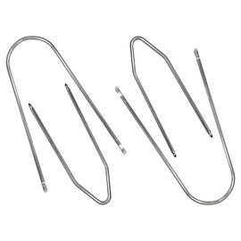 Hirificing 4PCS Radio Removal Pry Tool Kit, U/V-Shaped Stainless Steel Scratch Auto Interior Disassembly and Assembly Removal Tool Set for Most Car Audio Frequency Converter (U/V)