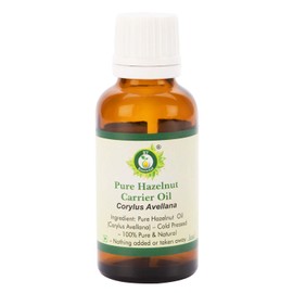 R V Essential Pure Hazelnut Carrier Oil - Corylus Avellana (100% Pure and Natural Cold Pressed) Pure Hazelnut Carrier Oil
