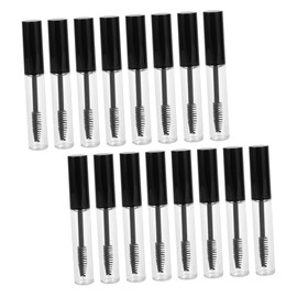 FRCOLOR Portable Mascara Bottles 16pcs 10ml Refillable Eyelash Tube with Clear Lid for Travel