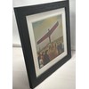 Greetingles Lowry-Style 12"/31cm Square Framed Print. Beautiful Black Ash Frame
