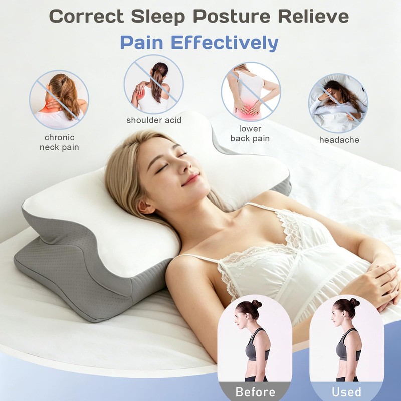 Cervical Neck Pillow for Neck Support Pillows for Sleeping