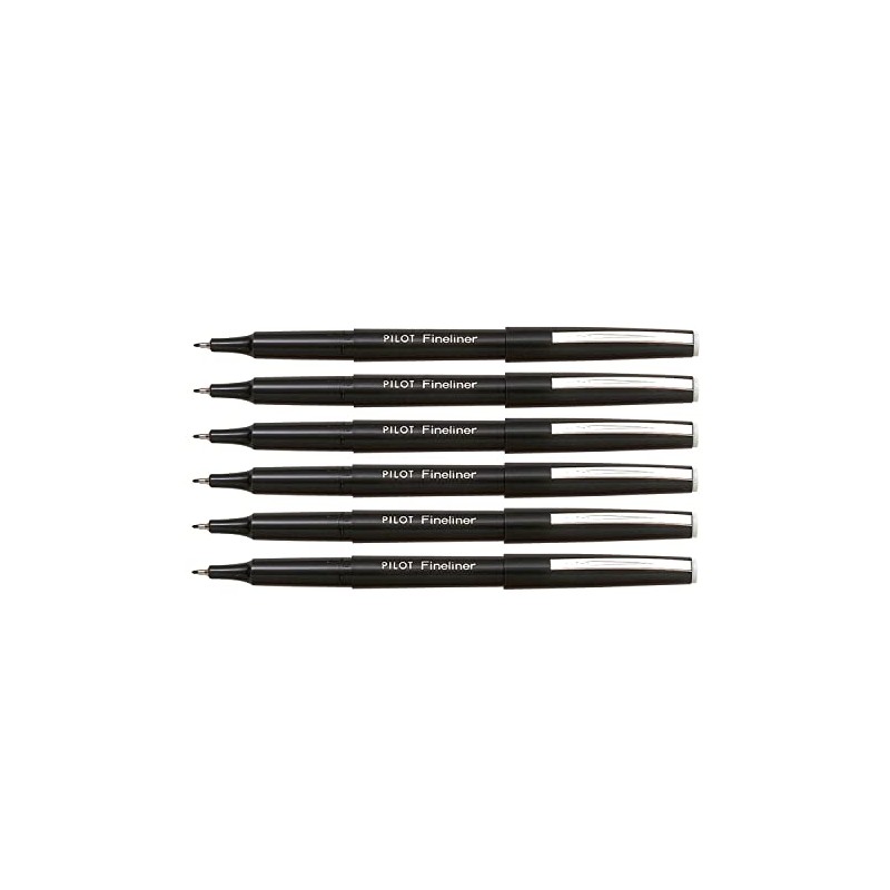 Pilot Fineliner Pens Black Ink Extra Fine Tip Ref SW-PPF