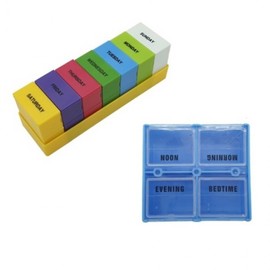 Spacious travel-sized daily nutrition container, detachable for a week daily pill box