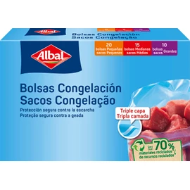 Albal Bags – Freezing – Triple Layer – 45 Bags