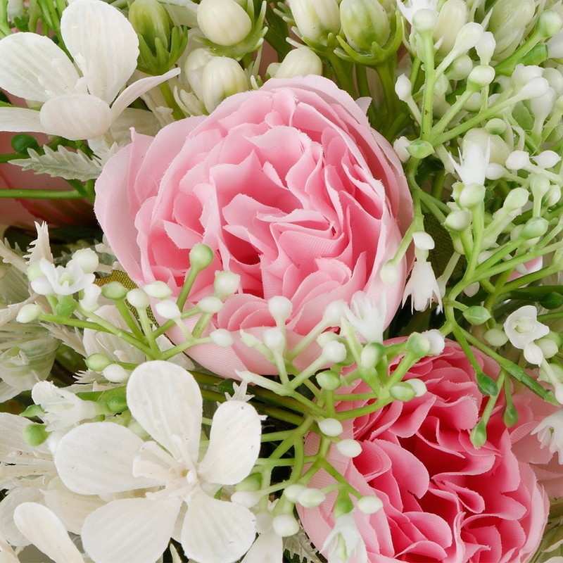 Simulation Wedding Bouquet Beautiful Bridal Holding Flower Wedding DecorationPink