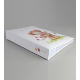 IDEAL TREND Baby Bear Photo Album for 300 Photos in 10 x 15 cm Children's Memo Album Photo Album Colour: Flower Format: 300 Slip-in Album