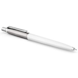 Parker Jotter Originals Ballpoint Pen, Classic White Finish, Medium Point, Blue Ink, 1 Count