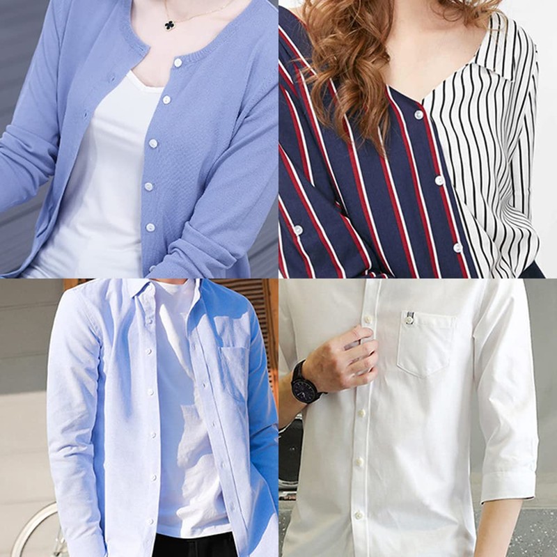 Samcos Resin Buttons, Set of Approximately 160 Pieces, 4 Holes,