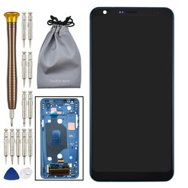 LCD Touch Digitizer Display Screen with Frame Replacement for LG Q Stylo 4 Q Stylo 4 Q710MS LM-Q710FGN Q710AL LML713DL Moroccan Blue