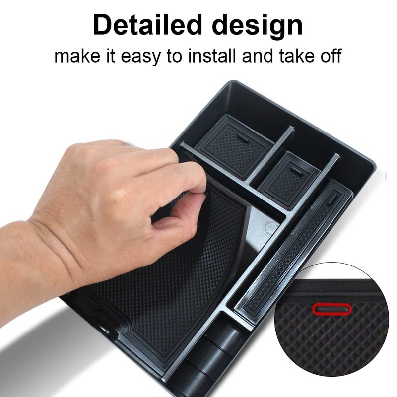 BestEvMod for Ioniq5 Armrest Storage Box Center Console Organizer Tray