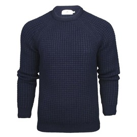 Xact Men's Tuck Rib Crew Neck Jumper, Soft Feel, Raglan Sleeves (Ink) S