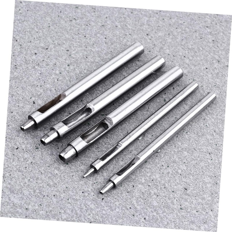 SHINEOFI 1 Set Leather Hollow Round Punch Tool Durable Belt