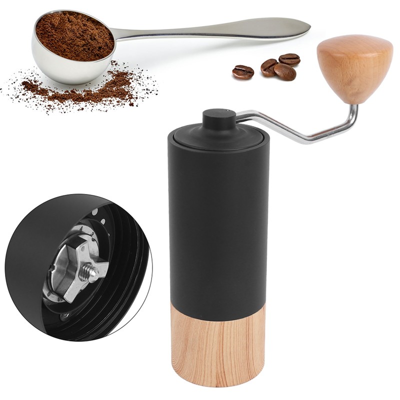 Manual Coffee Grinder Stainless Steel Burr Mill Hand Grinding Machine