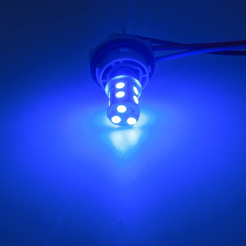 GLOFE 3Pcs Blue Interior Map Dome Light LED Bulbs Compatible