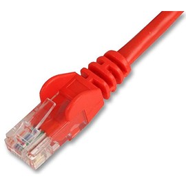Patch Lead CAT 5E SNAGLESS RED 0.5M, Ethernet Cables & Assemblies Qty X 1