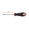 Truper DP-1/4X4B, Desarmador de cruz, mango Comfort Grip, 1/4" x