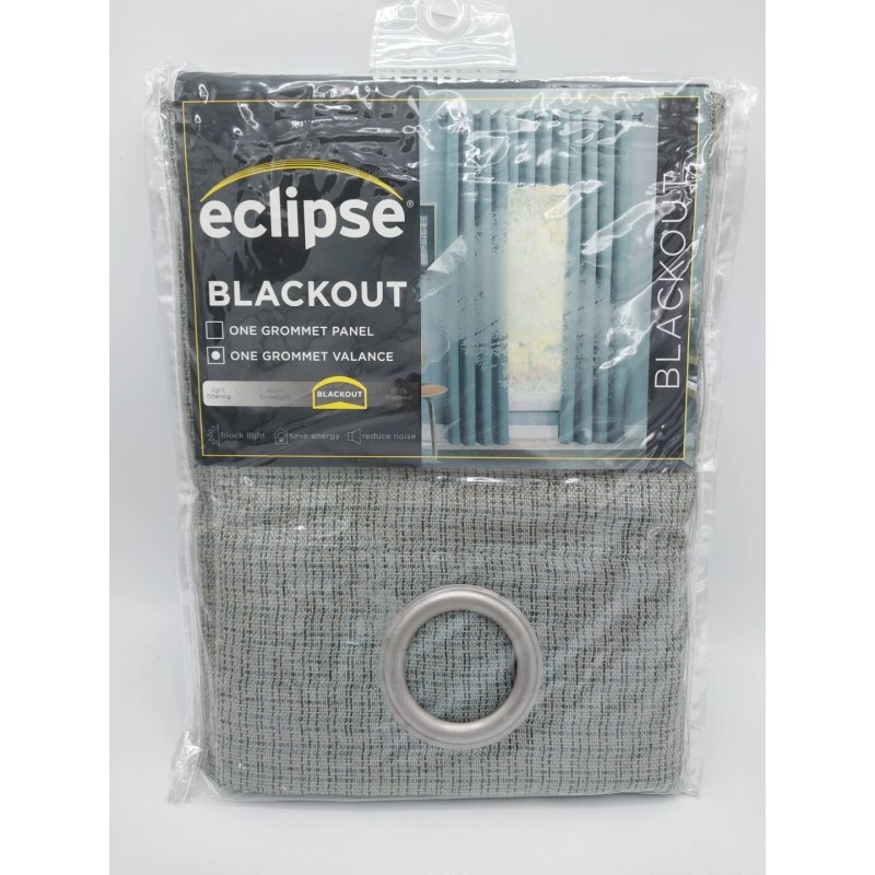 Eclipse Palisade Blackout Grommet Valance, 52" X 18" - Sage