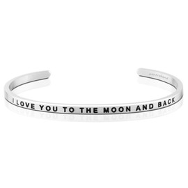 MantraBand Bracelets - Inspirational Engraved Adjustable Mantra Band Cuff Bracelet - Silver color - Gifts for Women