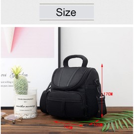 Hosoncovy Micro Digital Camera Storage Bag Travel Case Single Shoulder Camera Bag Camera Case Photography Bag for Canon Nikon Sony SLR DSLR Small Micro Cameras