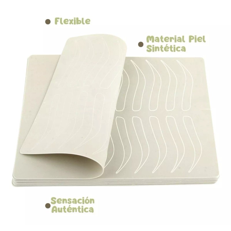 Veraly Piel Sintética Practica Microblading Diseño Ceja Sin Tinta