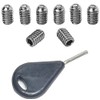8pcs Stainless Steel Fin Screws Set Screws for FCS +