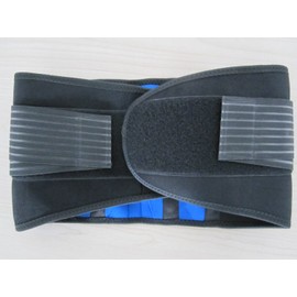 Neoprene Double Pull Lumbar Back Brace, Small 22-27", Stabilising Lower Back Brace, Criss-Cross Heavy-Duty Elasticated Double Pull Mechanism, Non-Stretch, Provides Warmth & Compression, Ideal for RSI