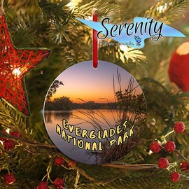 Everglades National Park Christmas Ornament | Florida Sunset Water | Collectible Parks Ornaments | NPS | National Park Service