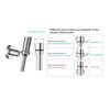 Wall Mounted All Brass Adjustable Handheld Shower Head Bracket Holder,