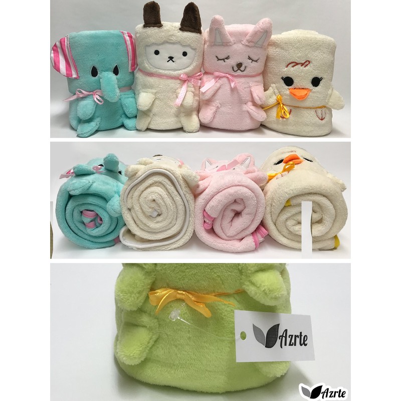 Azrte Large Animal Blanket, Warm, Fleece Ribon, Wrap, Cute, Throw