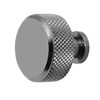 Decoranddecor Amelia Knurled 35mm Round Kitchen Cabinet Furniture Knobs Aluminium