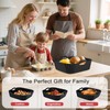 Viretec Air Fryer Silicone Liners 2 Pack, Reusable Square Airfryer