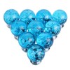 IEIK10 PCS Crystal Cabinet Knobs Azure Blue Round Glass Bubbles