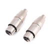 Socobeta XLR 3 Pin Female to (Compatible with) RCA Female