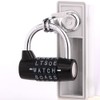 Black Gym Lock - 5 Letter Word & 5 Digit
