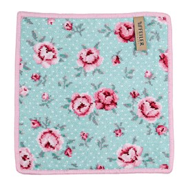 Faylor Handkerchief, Hand Towel, Towel Handkerchief, 9.8 inches (25 cm), Monpetit Veil, Green