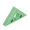 3in Right Angle Measure Ruler Thick Aluminum Alloy 45 Degree