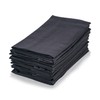 mon bijou® - 6 Pleasantly Soft Fabric Napkins Dark Grey