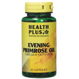Health Plus Evening Primrose Oil 500mg Omega-6 Supplement - 90 Capsules