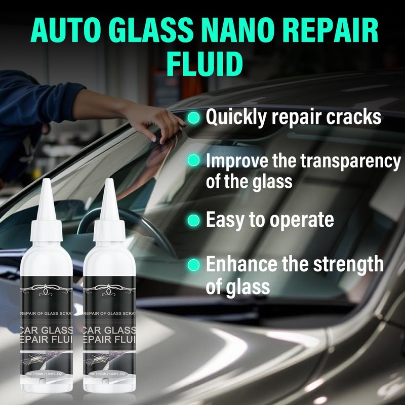2pcs Windshield Crack Repair Kit, 2026 Upgraded Car Windshield Cracks