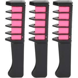 Peine de Tiza para el Cabello Temporal, Tiza para el Cabello Lavable, Peine de Tinte Colorido, Peine de Tinte para el Cabello Temporal, Peine de Tiza para el Cabello Rosa y