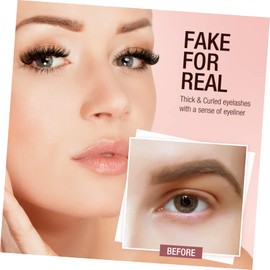 LALAFINA 21pairs Fluffy False Eyelashes Kit of Full Natural-looking Extensions for Women and Girls Comfortable Lightweight Easy to Use Curved for Charming Eyes