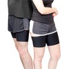 Bandelettes Sexy Anti-Chafing, Elastic Thigh Bands, Prevent Friction - Black