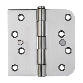 Hinge Outlet Stainless Steel Security Hinges - 4 Inch with 5/8 Inch Square, with Security Tab, Highly Rust Resistant, 2 Pack