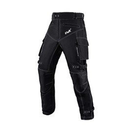 HWK Motorcycle Pants for Men and Women with Water Resistant Cordura Textile Fabric for Enduro Motocross Motorbike Riding & Impact Armor, Dual Sport Motorcycle Pants with 40"-42" Waist, 30" Inseam