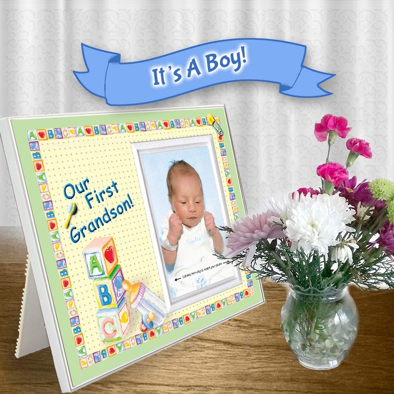 Our First Grandson - Picture Frame Gift