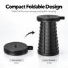 Collapsible Camping Stool for Hiking & Commuting – Adjustable Height