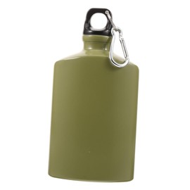 WHAMVOX Portable Wear Resistant Canteen Flat Water Bottle for Camping Hiking Outdoor Activities Leak Easy to Store Lightweight Design